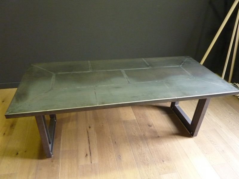 TABLE ACIER sur mesure bordeaux